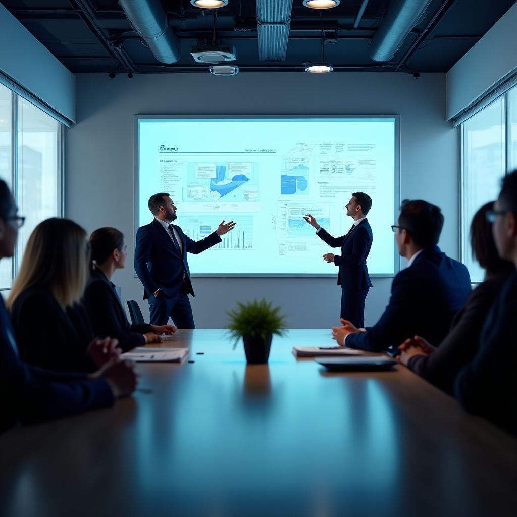 Sesión de estrategia con cliente