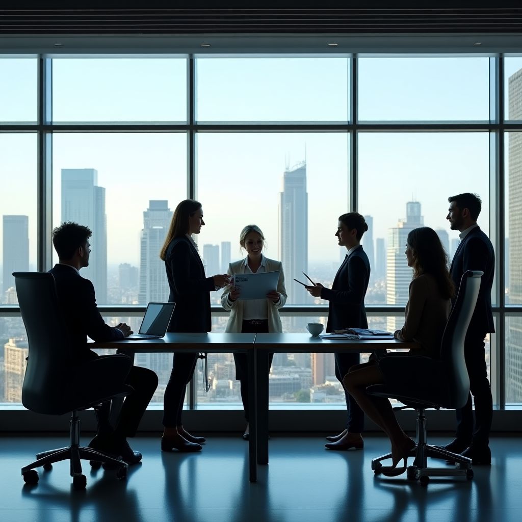 Equipo de ConsultaExpert en oficina moderna